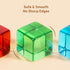 1 2 3 4 1-3 Woodtoe Large Building Blocks for Toddlers, Montessori Stacking Toys for Year Old Baby Boys Girls, No