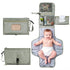 Cateep Portable Baby Diaper Changing Pad with Wipe Dispenser and Waste Bag Dispenser