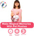 Little Jupiter Pet Plush Set with Purse, Reversible Sequins & Charm - Stuffed Animal Toy for Kids Ages 4-7 (White