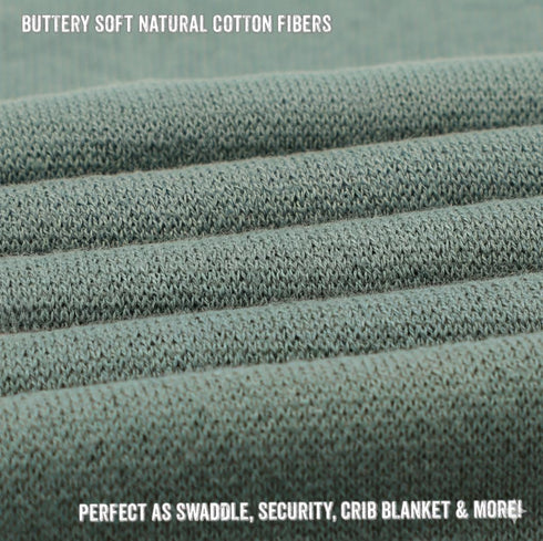 100% Cozy Knit Baby Swaddle Blanket - Cotton Soft Receiving Swaddle Stroller Blanket for Shower Gift Registry