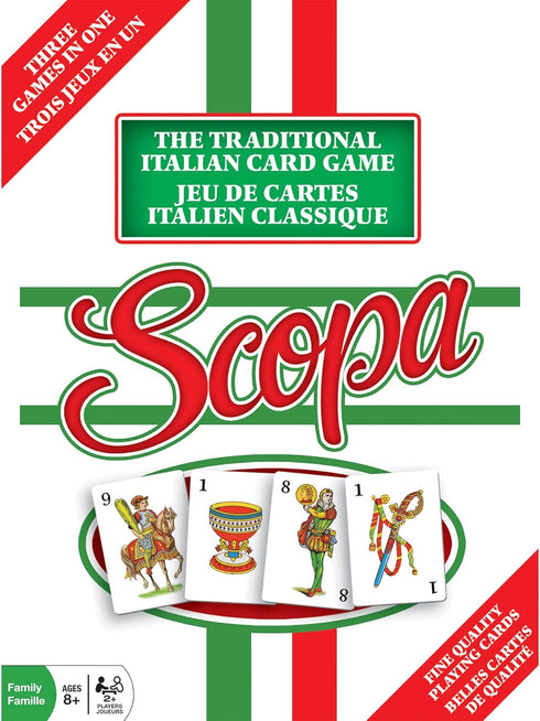 Imagination Outset Media: Scopa (Bilingual) - 3 Games in 1 - Develops Critical Thinking Skills