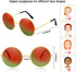 Bememo 20 Pieces Hippie Headband Glasses Costume Set, Includes 10 Pieces Multicolor Daisy Flower Crown and 10 Pieces