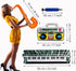 22 Pack Inflatable Guitar Set - Blow Up Guitars, Microphones, Glasses, Saxophone, Piano, and Recorder for Kids
