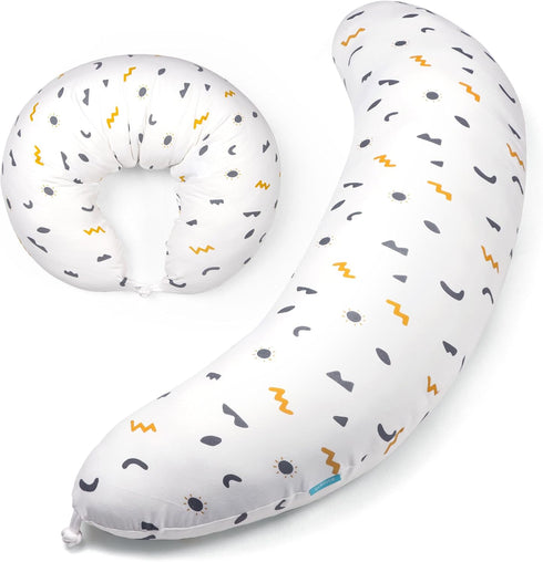 BYRIVER Firm C Shaped Pregnancy Pillows for Sleeping, Belly Hip Leg Knee