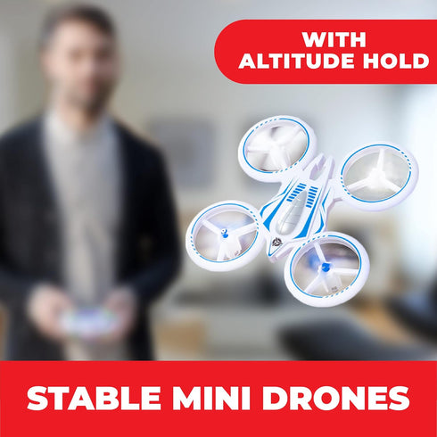 Force1 UFO 4000 Mini Drone for Kids - LED Remote Control Quadcopter, 2 Batteries, 360 Flips, 2 Speed