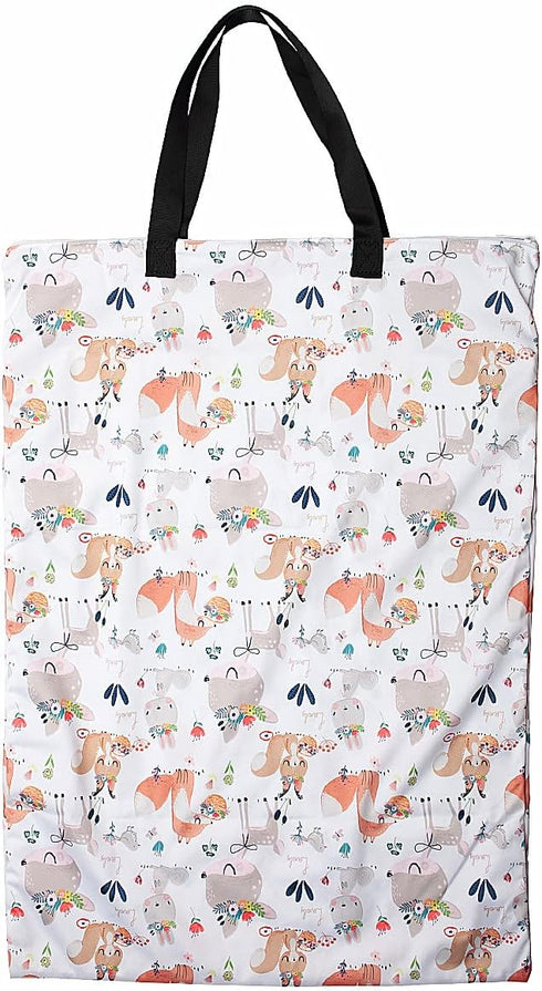 ReUseLife Large Hanging Wet/Dry Cloth Diaper Pail Bag for Reusable Diapers or Laundry