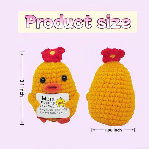 Mommy 01) Funny Crochet Handmade Emotional Ducks Gifts for Mom Mothers Day Mental Support Mother Birthday Christmas