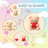domqo 96 3+ Air Dry Clay Kit Colors for Kids, Lightweight and Non-Sticky Modeling Clay with Sculpting Tools and Storage