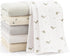 Bearmoss 6 Pack Muslin Burp Cloths for Baby, 100% Cotton Soft Large