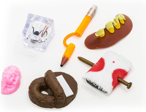 JA-RU Pranks Kit for Kids, 6 Different Cool Stuff Scary Prop Set, Gags Toys, Prankz Gaging Fun, April Fools Bag Gifts,
