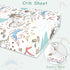Set 4-Piece Set Set-Fits 52x28 inch SWESEN Dinosaur Crib Bedding for Boys, Crib Includes Quilt, Fitted Sheet, Skirt