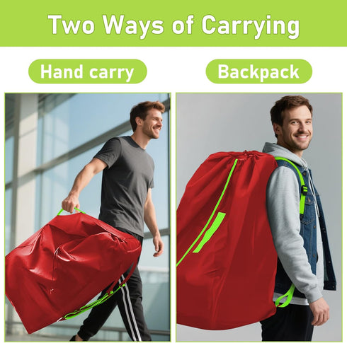 Jaseppor 2pcs Car Seat Bags For Airplane Travel, Gate Check Bag, Durable Travel Bag with Thickened Shoulder Straps