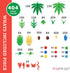 Play Platoon 404 Piece Jungle Building Bricks Kit, Botanical Forest Building Block Compatible with Major Brand