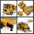 Kids Toys for 3-7 Years Old Boys - Die-cast Construction Toys Set with Semi Truck, Excavator, Bulldozer, Alloy Vehicles
