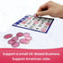 MR CHIPS Magnetic Bingo with Metal Ring - 100 Upgraded Pieces in 7 Colors, Reusable Bag Included