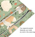 Gravopti Set 2, Woodland Animal Wet Dry Bags of Reusable Waterproof Organizer with Zipper Pockets for Baby Diapers