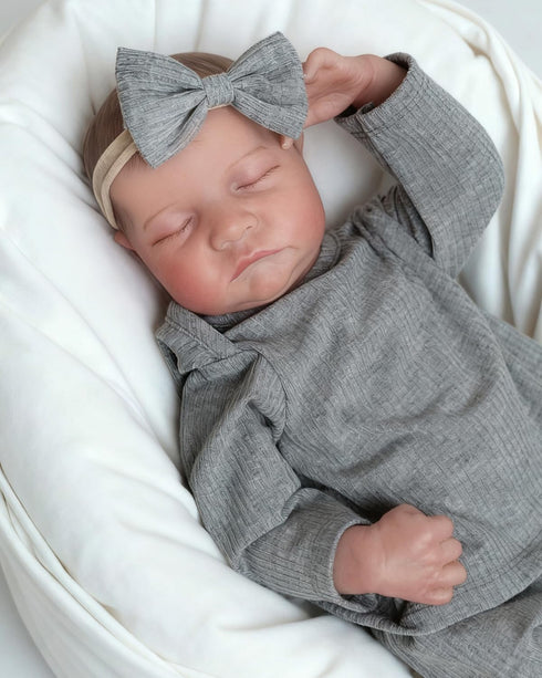 17-Inch 3+ FOCKOF Realistic Reborn Baby Dolls Girl Soft Vinyl Lifelike Real Life Baby Dolls Babe Reborn Accessories