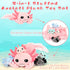 Tezituor Giant Axolotl Stuffed Animal with 4 Babies Inside, 31.5" Soft Realistic Plush Pillow Toy for Boys Girls