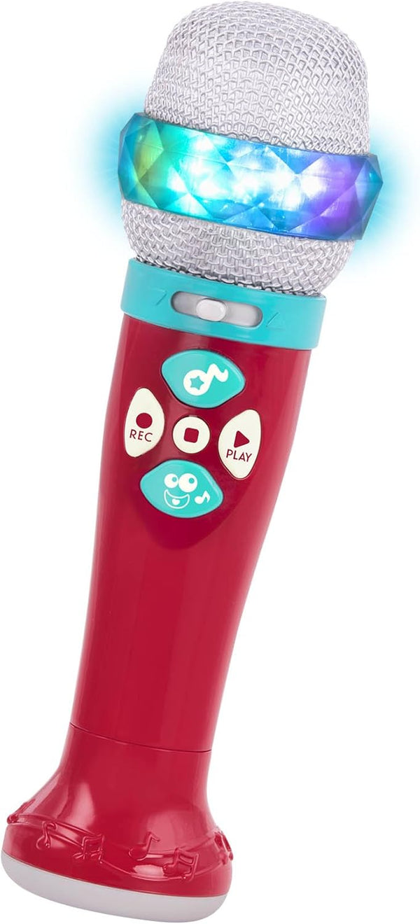 Battat Toy Karaoke Mic, Light-Up & Voicechanging Microphone, Record & Playback, Sing-Along With Bluetooth, 3 Years +