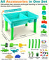 Playset Sets 3-5 Sandbox Kit Sand Table : Sand Bin with Lid Toys Toddler Dinosaur/Ocean Molds Enhance Creativity
