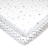 American Baby Company 2 Pack 100% Natural Cotton Fitted Pack and Play Sheets, Grey Stars