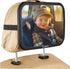 Baby Car Mirror - Most Stable Backseat Mirror with Premium Matte Finish, Secure and Shatterproof, Black