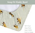 Summer 32''16'' Vintage Bees Changing Pad Covers for Baby Girl Boy Retro Neutral Bees Honey Fitted Changing Table Cover