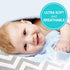 Kushies Baby Grey Chevron Fitted Bassinet Sheet