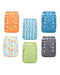 ALVABABY Baby Pocket Newborn for Less Than 12pounds Baby Snaps Cloth Diapers