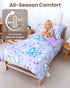 Set, 4-Piece Set TinyPalsa Butterfly Toddler Bedding Comforter for Girls and Boys, Breathable Crib Bedding Includes