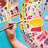 OTAITY 24 Sheets Make Your Own Ice Cream Stickers for Kids Toddlers, Make a Face Sticker Mix and Match Watermelon