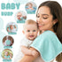 Hahafelt 12 Pack 20 10 Inch Green Baby Burp Cloths for Boys and Girls Coral Fleece x Super Soft Burp Cloths