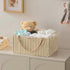 HBlife Large Baby Diaper Caddy Organizer, Paper Rope Storage Baskets Nursery Bin with Removable Divider, Portable Car