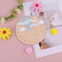 Penitue 5.9in Birth Announcement Sign with Pen, Wooden Hello World Birth Announcement Plaque Welcome Newborn Baby Name