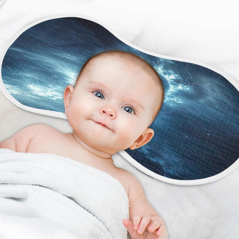 YETTASBIN Thunder Lighting Muslin Baby Burp Cloth, Super Soft Absorbent Cotton Burp Rag Baby Bibs Feeding Cloth
