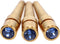 WE Games Brass Cribbage Pegs with Swarovski Austrian Crystals - Set of 3 in Sapphire Blue