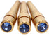 WE Games Brass Cribbage Pegs with Swarovski Austrian Crystals - Set of 3 in Sapphire Blue