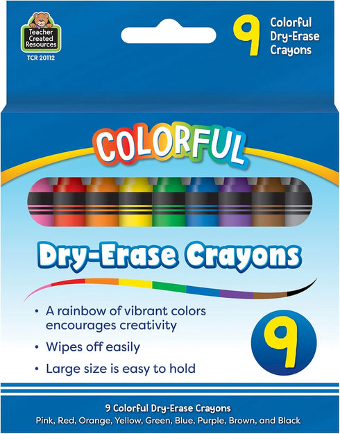 Teacher Created Resources Colorful Dry-Erase Crayons (TCR20112)