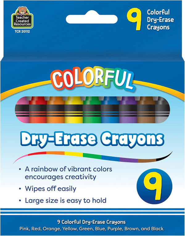Teacher Created Resources Colorful Dry-Erase Crayons (TCR20112)