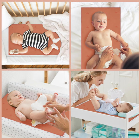 Portable Changing Pad Travel - Waterproof Compact Diaper Changing Mat - Lightweight & Foldable Changing Station