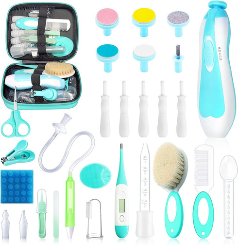 Baby Healthcare and Grooming Kit, 28 in 1 Portable Baby Essentials Kit