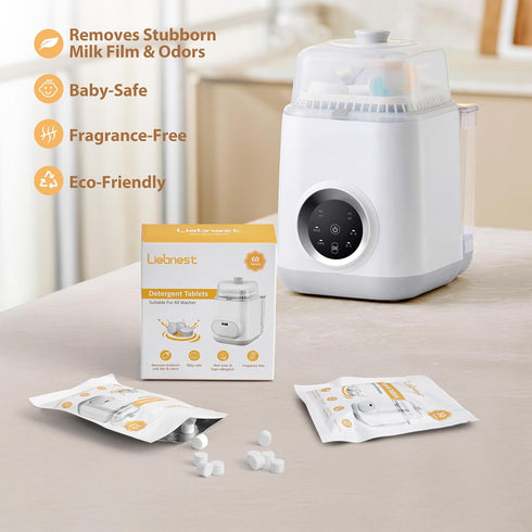 60 Count Momcozy, Bottle Washer Tablets for Baby Bottle Washer, Detergent Tablets Compatible with Baby Brezza, Grownsy