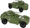 TimMee RECON PATROL Armored Cars, OD Green Plastic Army Men Scout Vehicles