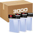 3000 Counts Card Sleeves TopLoaders for Trading Cards, Soft Clear Baseball Card