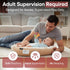 (0-12 Interactivity Baby Lounger for Playtime under Adult Supervision Months), Premium Quality Natural Cotton with Foam