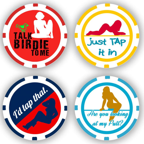 DA VINCI Poker Chip Collection Golf Ball Marker, 11.5 Gram Chips