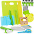 Olanrun Kids Safe Knife Set for Real Cooking | 19-Piece Toddler Knife