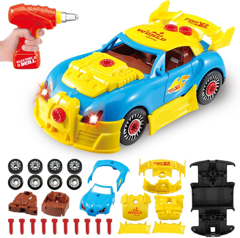 Pup Go Construction Toys for Kids 3 4 5 Years, Take Apart Toy Racing