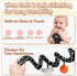 Black & White Spiral Rattle Toy for Babies - Cat Design