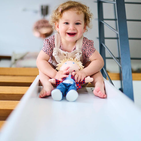 12" 18 HABA Nick Soft Doll - Baby Boy Doll with Blonde Hair and Blue Eyes (Machine Washable) Perfect Plush Toy